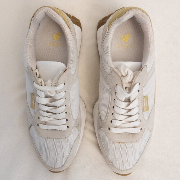 Bobbies Paris White Suede & Mesh Sneakers EU 39 | Handcrafted in Portugal - Picture 4 of 7
